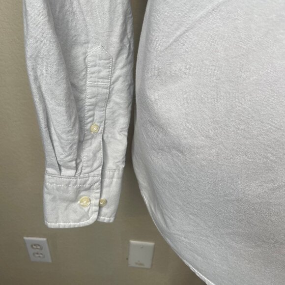 Timberland Men's Gray Long Sleeve Oxford Button Down Shirt Cotton Size S/P - Picture 6 of 11